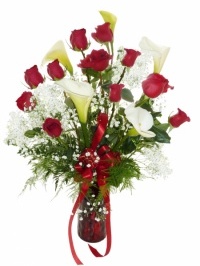 Roses And Calla Lilies